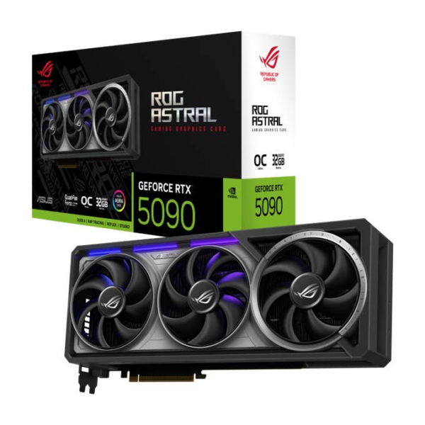 ASUS ROG Astral NVIDIA GeForce RTX 5090 32GB GDDR7 OC Edition Graphics Card - 90YV0LW0-M0NA00