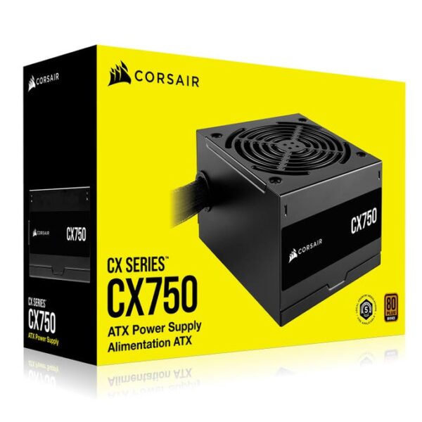 CORSAIR CX750 80 PLUS Bronze 750W ATX Power Supply - CP-9020279-UK