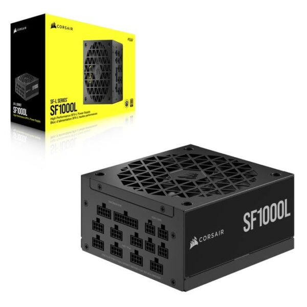 Corsair SF1000L 80 Plus Gold PSU ATX 3.0 PCIE 5.0 Modular 1000W SFX Power Supply - CP-9020246-UK