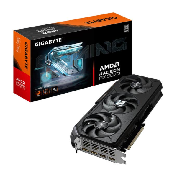Gigabyte Radeon RX 9070 GAMING OC 16G GDDR6 16GB Graphics Card - GV-R9070GAMING OC-16GD