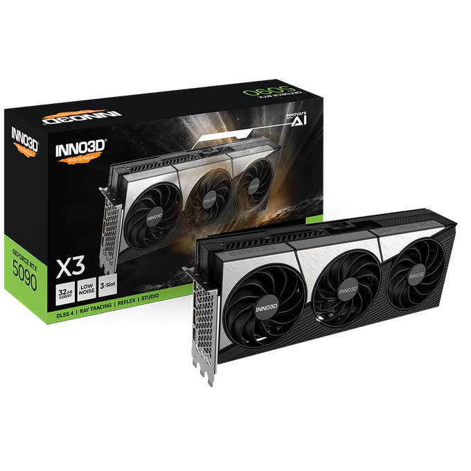 INNO3D GeForce RTX 5090 32GB X3 Triple Fan GDDR7 Graphics Card - N50903-32D7-17593928