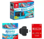 NINTENDO Switch Neon Red & Blue, Sports & Nintendo Switch Online 12 Month Membership