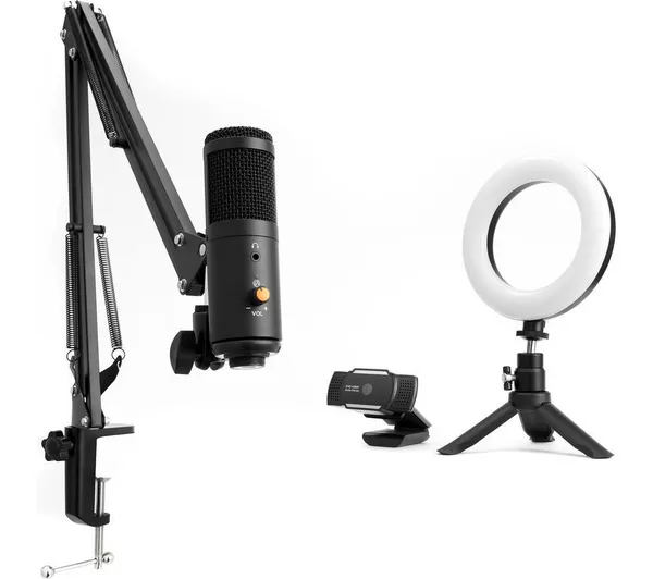 NOS X700 Gaming Microphone & Streaming Bundle - Black