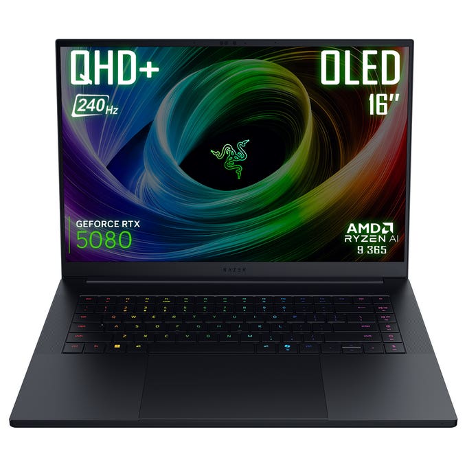 Razer Blade 16 - QHD+ 240Hz OLED, Ryzen AI 9 365, 32GB RAM, RTX 5080, 1TB SSD- RZ09-05288WN3-R3W1 - Gaming Laptop