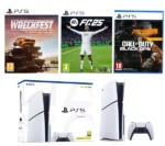 SONY PlayStation 5 (Model Group - Slim), EA Sports FC 25, Call of Duty: Black Ops 6 & Wreckfest Bundle